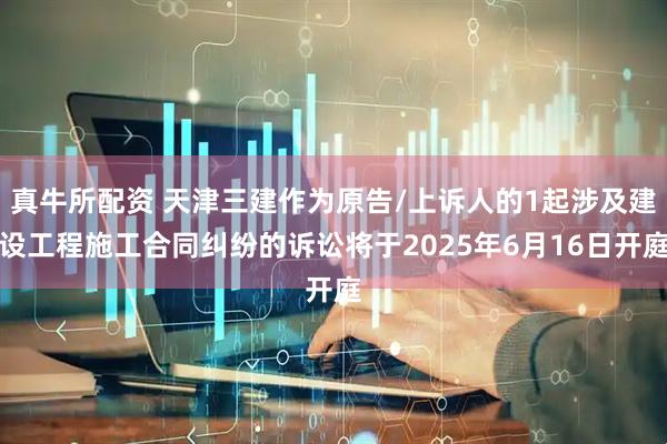 真牛所配资 天津三建作为原告/上诉人的1起涉及建设工程施工合同纠纷的诉讼将于2025年6月16日开庭