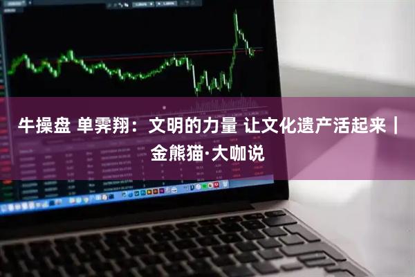 牛操盘 单霁翔：文明的力量 让文化遗产活起来｜金熊猫·大咖说